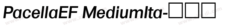 PacellaEF MediumIta字体转换
